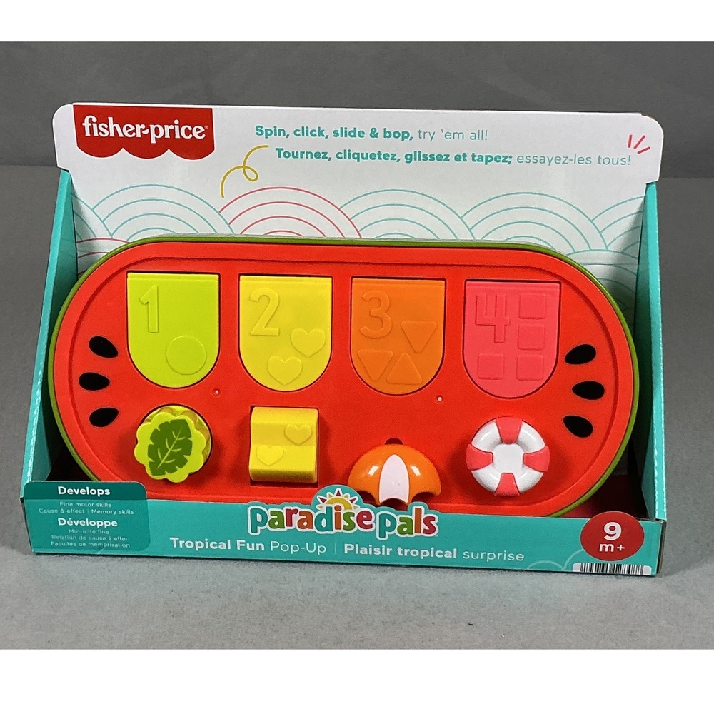 Fisher-Price Paradise Pals Tropical Fun Pop-Up Activity Toy 9M+ HMJ49